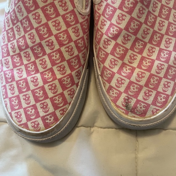 Misfits pink slip on vans style size 8 pink white - Picture 7 of 7